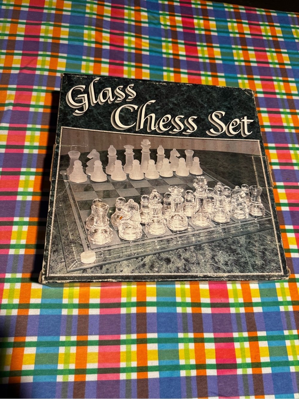 Glass chess set